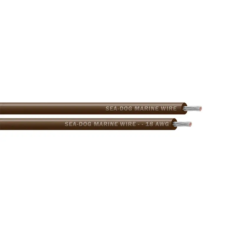 Sea-Dog 18 Awg Brown Primary Wire – 100 Ft Spool – Model 8018072 1