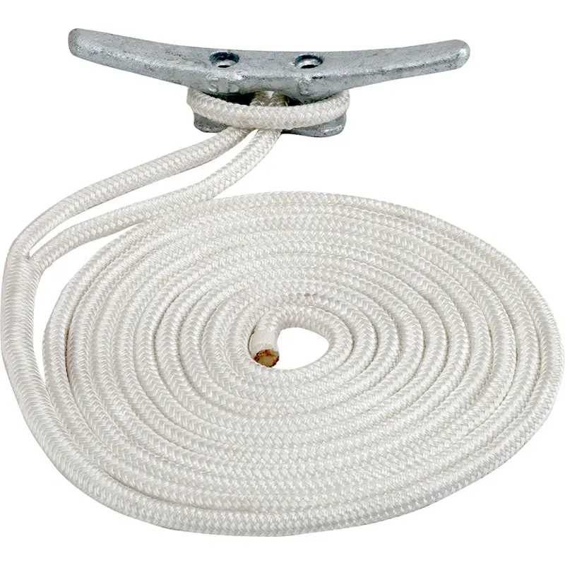 Sea-Dog 3/4-Inch × 25-Foot White Double-Braided Nylon Dock Line 1