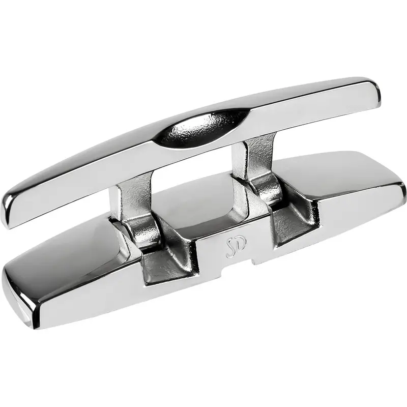Sea-Dog 6-Inch Stainless Steel Folding Rectangle Cleat With Hex Bolts – Model 041136-1 1