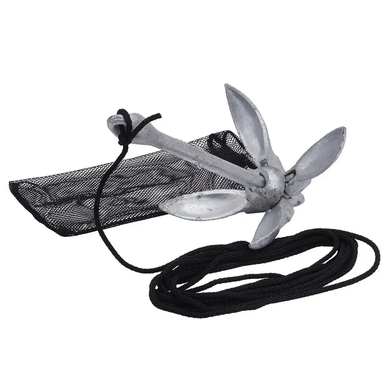 Sea-Dog Compact Folding Anchor Set – 3 Lb Economy Design With Rope & Bag [318003K1-1] 1