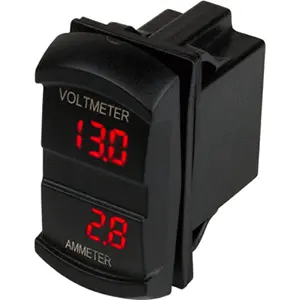 Sea-Dog Dual Volt/Amp Meter Rocker Switch – Marine Electrical Monitoring [421645-1] 1