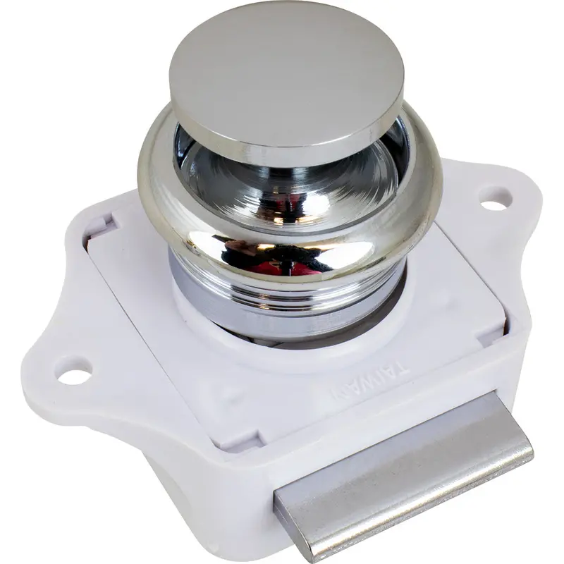 Sea-Dog Push-Button Rim Latch – Chrome-Plated Brass For Secure Closure 1