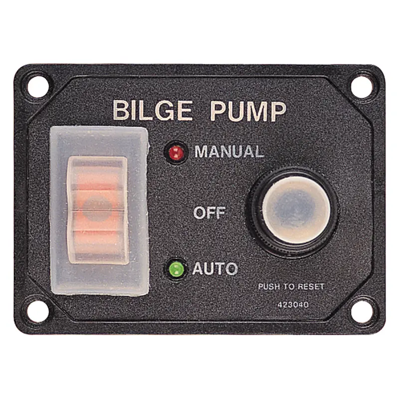 Sea-Dog Splash-Guard Bilge Pump Control Panel With Integrated Circuit – Model 423046-1 1