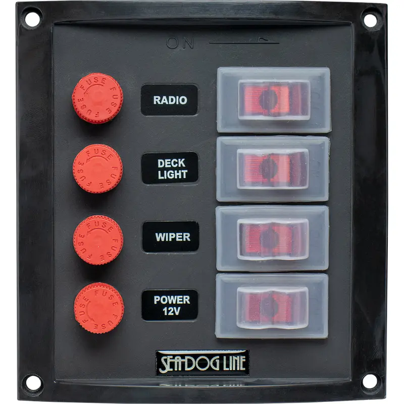 Sea-Dog Vertical Splash-Resistant 4-Switch Panel – Model 424016-1 1