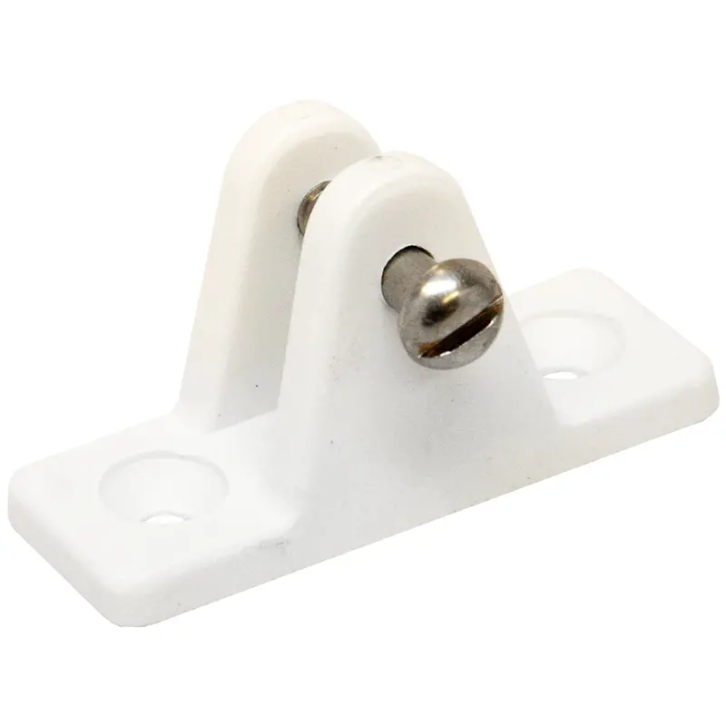 Sea-Dog White Nylon Angled Deck Hinge – Precision Pivot [273231-1] 1
