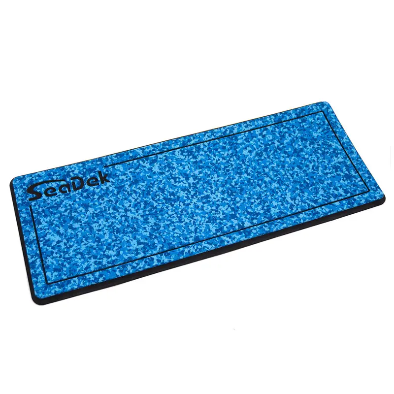 Seadek Large Dual-Density Helm Pad – 16" X 39", 20Mm Thick, Brushed Aqua Camo/Black Finish With Logo 1