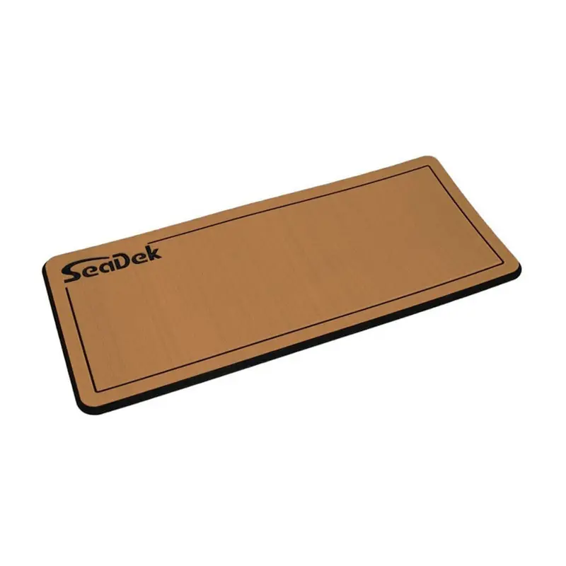 Seadek Large Dual-Density Helm Pad – 16" X 39", 20Mm Thick, Brushed Mocha/Black Finish With Logo 1