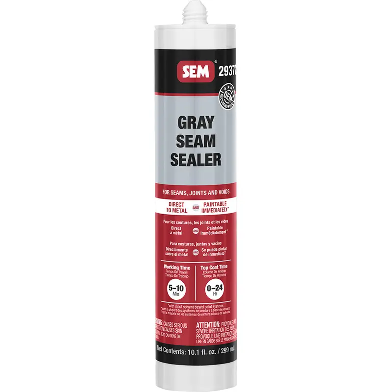 Sem 29372 1K Seam Sealer – 10.1 Oz Grey Tube For Permanent, Flexible Joint Sealing In Automotive Repairs 1