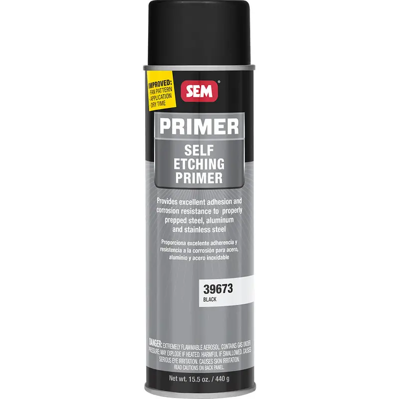 Sem 39673 Self-Etching Primer – 20 Oz Black Aerosol For Direct-To-Metal Adhesion On Aluminum & Steel 1