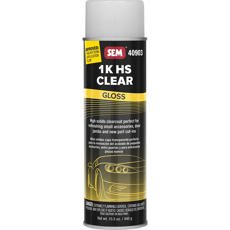 Sem 40903 1K Hs Clear Coat – 20 Oz High-Gloss Aerosol For Professional-Quality Finishes 1