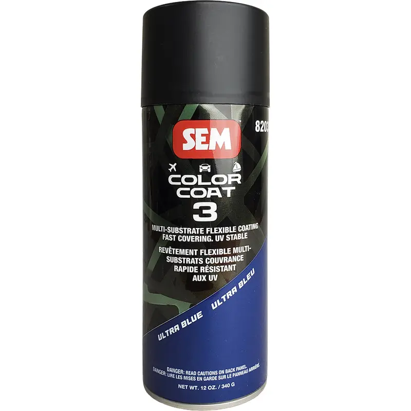 Sem Color Coat 3 Spray Paint – Ultra Blue Metallic, 12 Oz Can 1