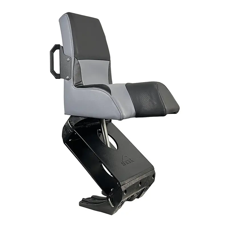 Shark Epic Marine Seat With Flex Suspension – Grey Vinyl, Regular Handle, Model Feax1000G 1