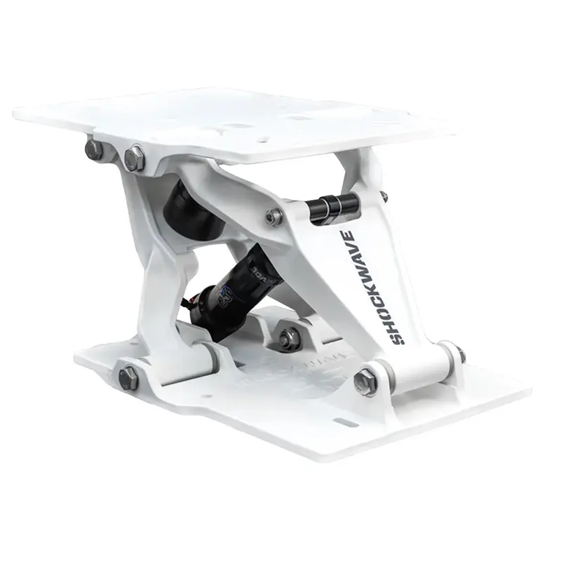 Shockwave S5-Lw White Low-Profile Suspension Seat Base 1