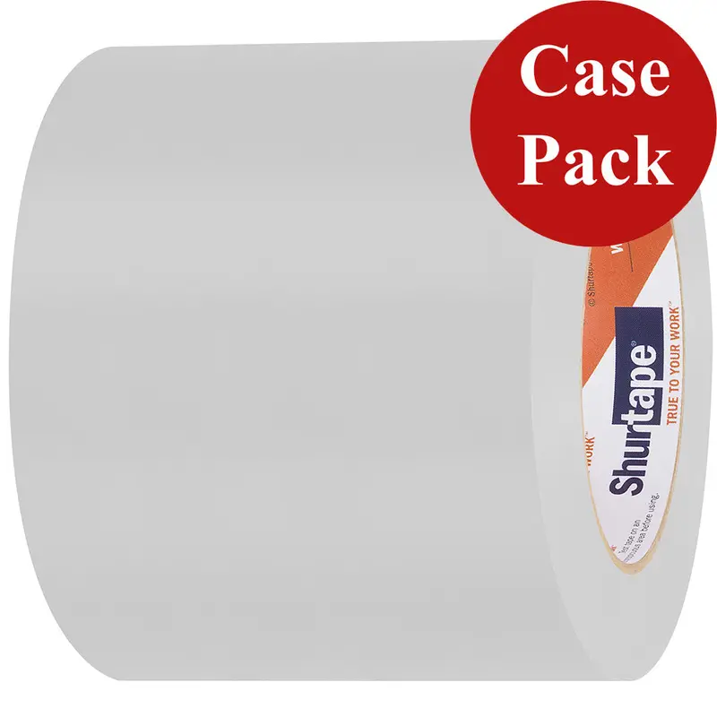 Shurtape Uv-Stable Marine Hull Tape – 96Mm × 33M White Straight-Edge Roll (Case Of 12) [105749C] 1