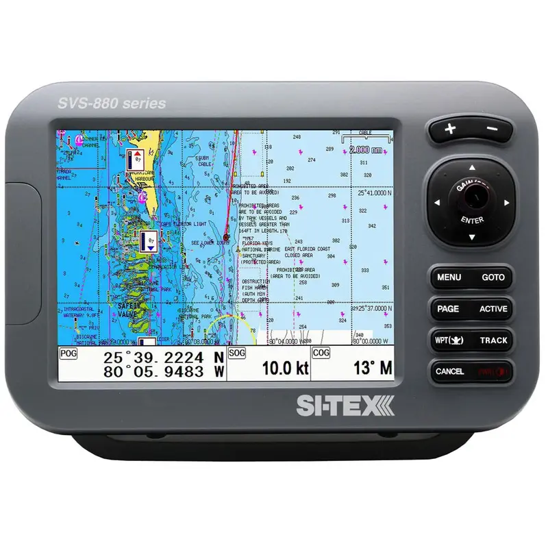 Si-Tex Svs-880Cfe+ Dual-Frequency Sonar & Gps Chartplotter With C-Map 4D 1