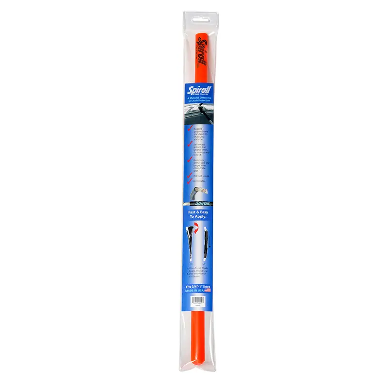 Spiroll Orange Chafe Guard For Lines Up To 1" Diameter – Marine-Grade Protection 1