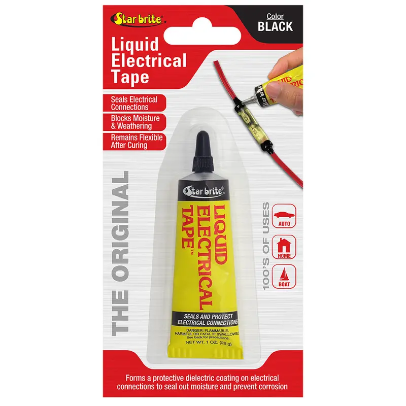Star Brite Liquid Electrical Tape — Black, 1 Oz Bottle 1