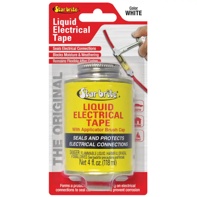 Star Brite Liquid Electrical Tape — White, 4 Oz Refill Bottle 1