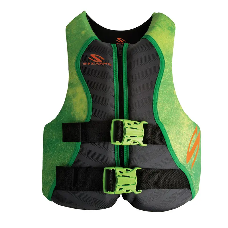 Stearns Youth Hydroprene Life Vest – Type Iii, Green, 50–90 Lbs 1