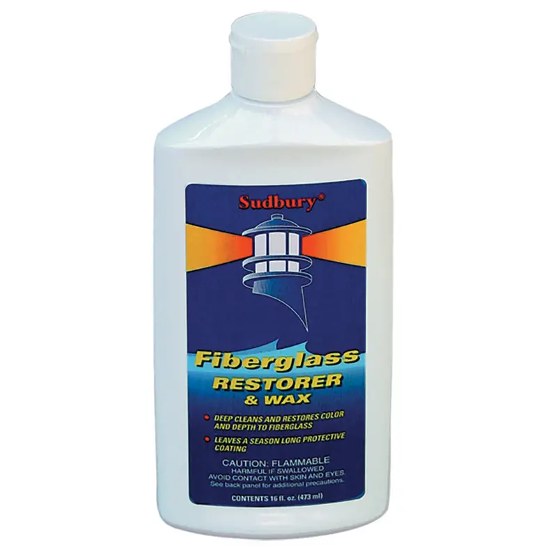 Sudbury One-Step Fiberglass Restorer & Wax – 16 Oz Liquid Formula [413] 1