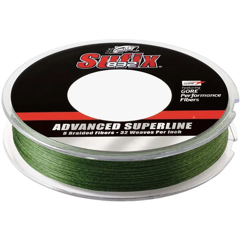 Sufix 832 20-Lb Low-Visibility Green Braid – 300-Yard Spool 1