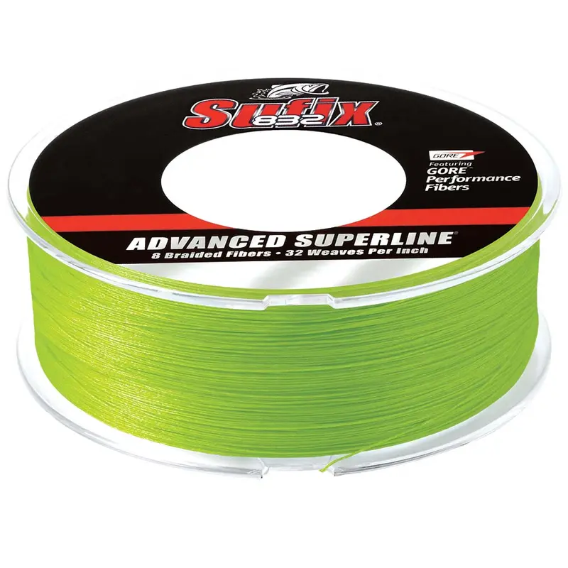 Sufix 832 20-Lb Neon Lime Braided Fishing Line – 600-Yard Spool 1