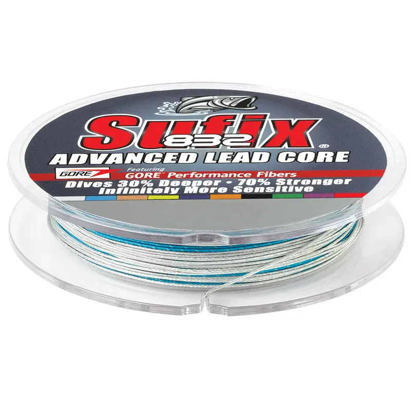 Sufix 832 Advanced Lead Core Fishing Line – 27 Lb Test, 10-Color Metered Markings, 100 Yards 1