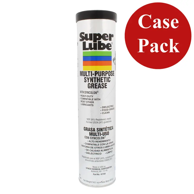 Super Lube Multi-Purpose Synthetic Grease With Syncolon – 14.1 Oz Cartridge (Case Of 12) 1