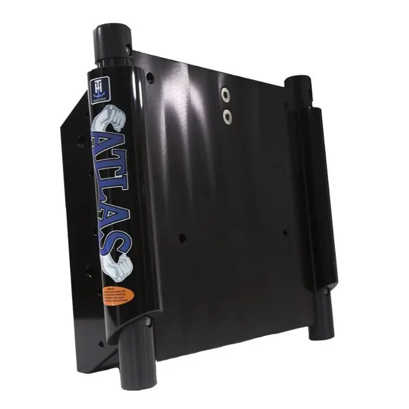 T-H Marine Atlas 4-Inch Gloss Black Anodized Hydraulic Setback Jack Plate 1