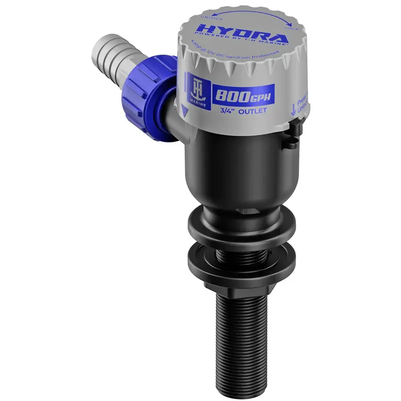 T-H Marine Hydra 800 Gph 12V Livewell Pump With Extended Nozzle 1