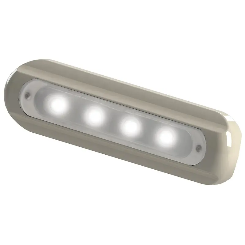 Taco 4-Led Flat-Mount Deck Light – White Housing (Model F38-8800W-1) 1