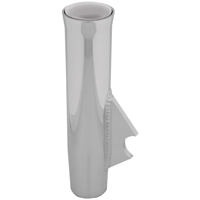 Taco Flared Weld-On Rod Holder – 9-3/4" Length, 1-3/4" Id, Polished Finish With White Liner [F31-2230Bxy-4A] 1