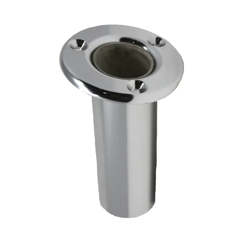 Taco Flush-Mount Deluxe Anodized Rod Holder – 10° Angle, Marine-Grade Finish [F31-0702Bxy] 1