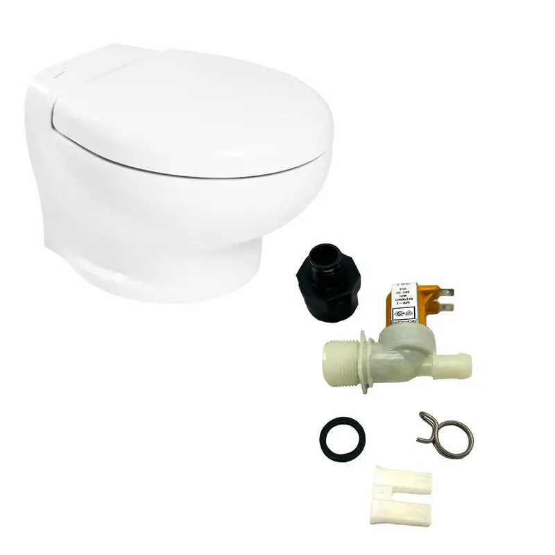 Thetford Nano Touch Compact Freshwater Toilet System Kit – 24V Dc Powered [T-Nan024Pw/Tsft/Na-Fwkit] 1