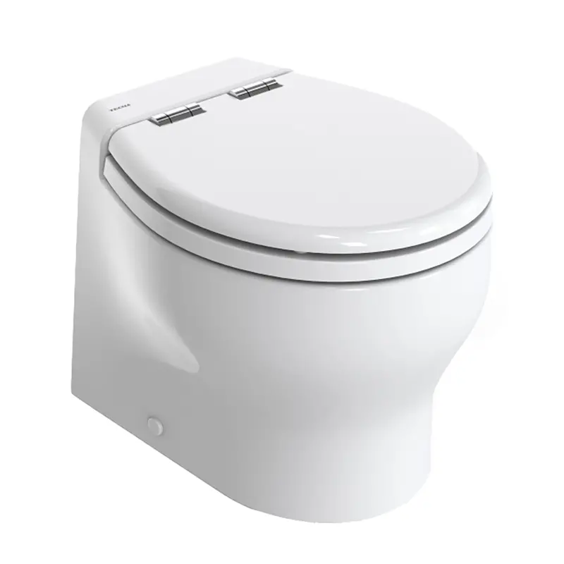 Thetford Silence 2G Rv Toilet – Short Height, White, 24V Dc, Soft-Close Wood-Polyester Seat (T-E2G024Dw/D00C00) 1