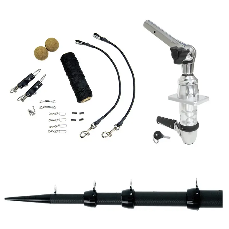 Tigress Xd 15-Foot Top-Mount Elite Rigging Kit — Black Outriggers (Model 88824-1) 1