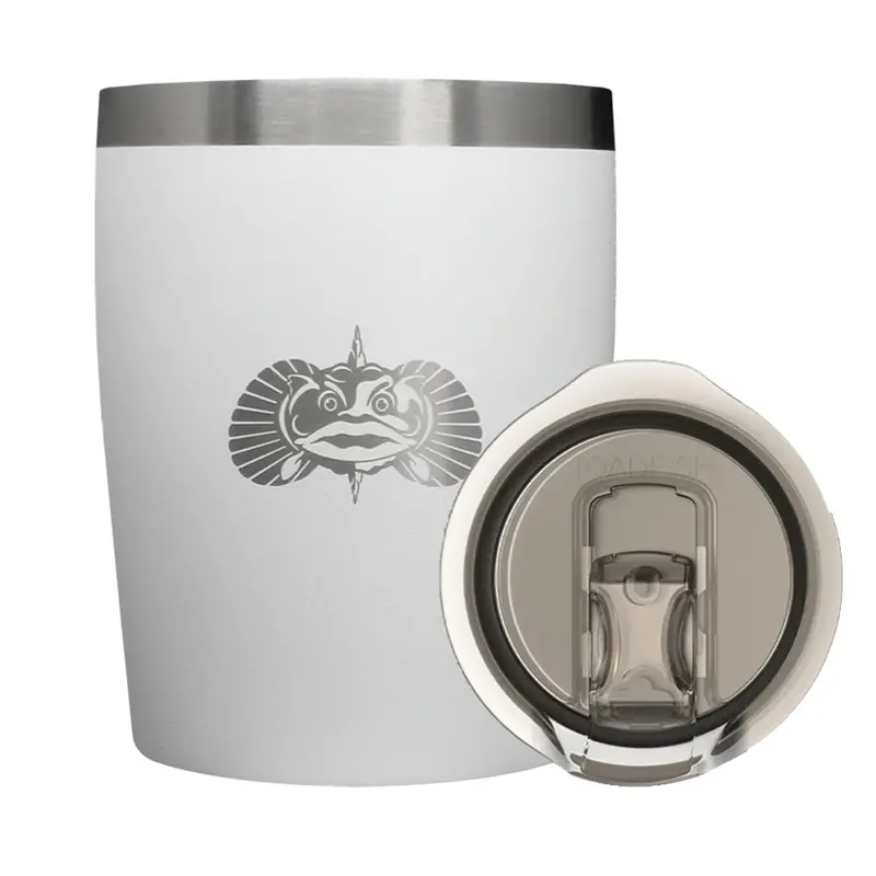 Toadfish Non-Tip 10 Oz White Rocks Tumbler 1