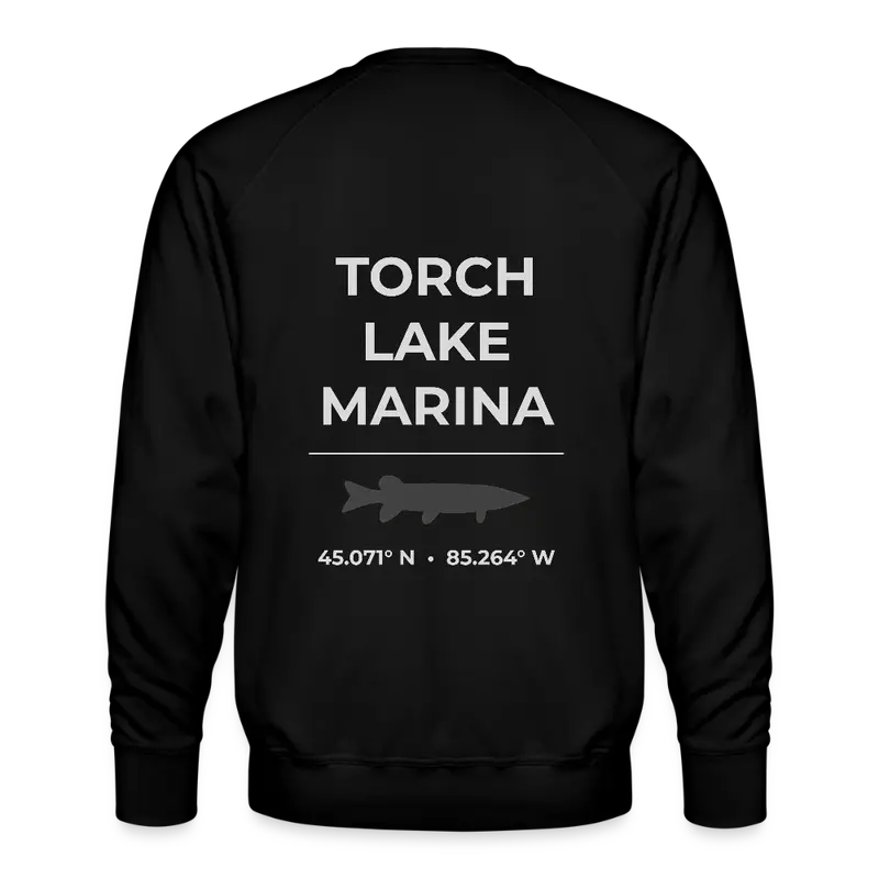 Torch Lake Marina Premium Lightweight Crew Sweatshirt 1
