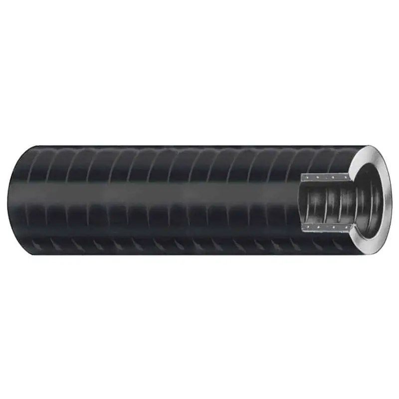 Trident 3/4" Xhd Vac Bilge & Livewell Hose – Rigid Black Pvc Helix Design 1