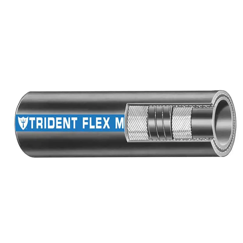 Trident Marine 1" Flexible Wet Exhaust Hose – Heavy-Duty Black Marine Grade, Sold By The Foot [100-1006-Ft] 1