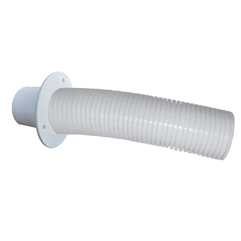 Trident Marine 10-Inch White Stern Flex Hose With Transom Flange – Flexible Exhaust/Bilge Hose [Tfk-10W] 1