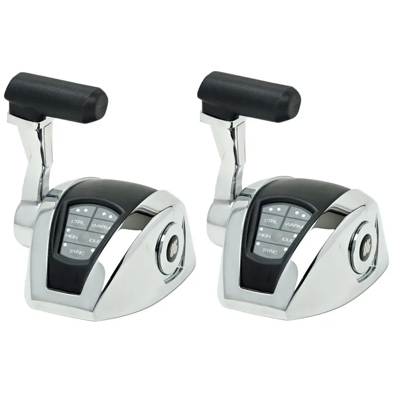 Uflex Power A Single-Engine, Dual-Station Hybrid Control Kit — Electronic Throttle & Mechanical Shift [Em12] 1