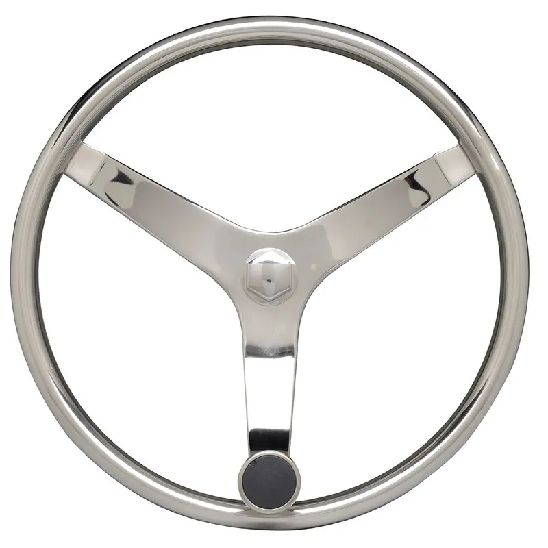 Uflex V46 Stainless Steel Steering Wheel – 13.5", Speed Knob Only 1