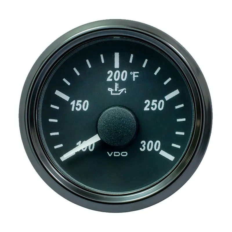 Vdo Singleviu 52Mm (2-1/16") Oil Temperature Gauge – 300°F, 322–18 Ohm Sender – Model A2C3833410030 1
