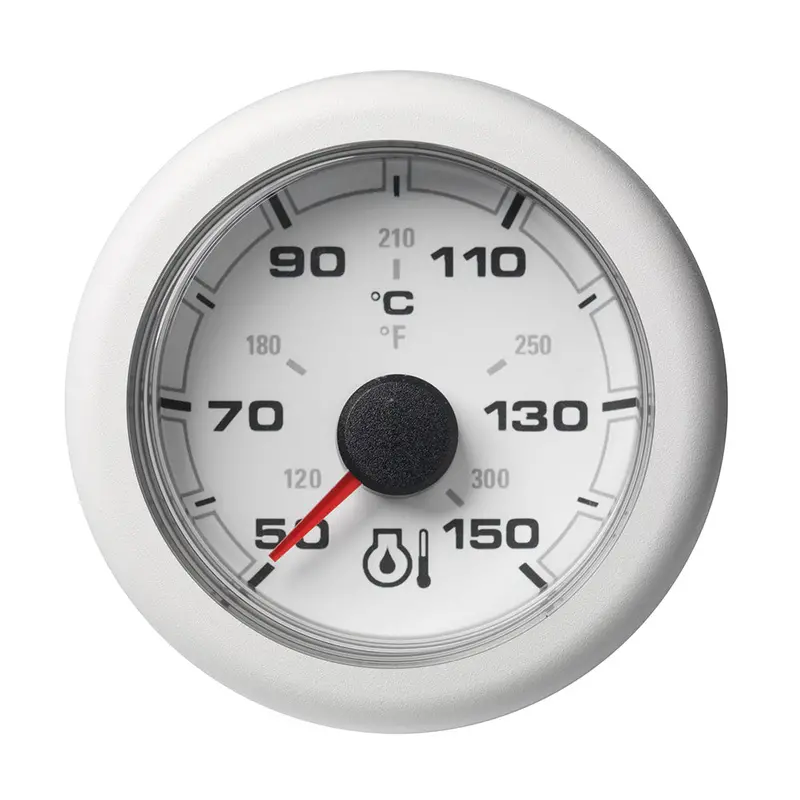 Veratron 52Mm Oceanlink Engine Oil Temperature Gauge – 150°C / 300°F, White Dial & Bezel 1