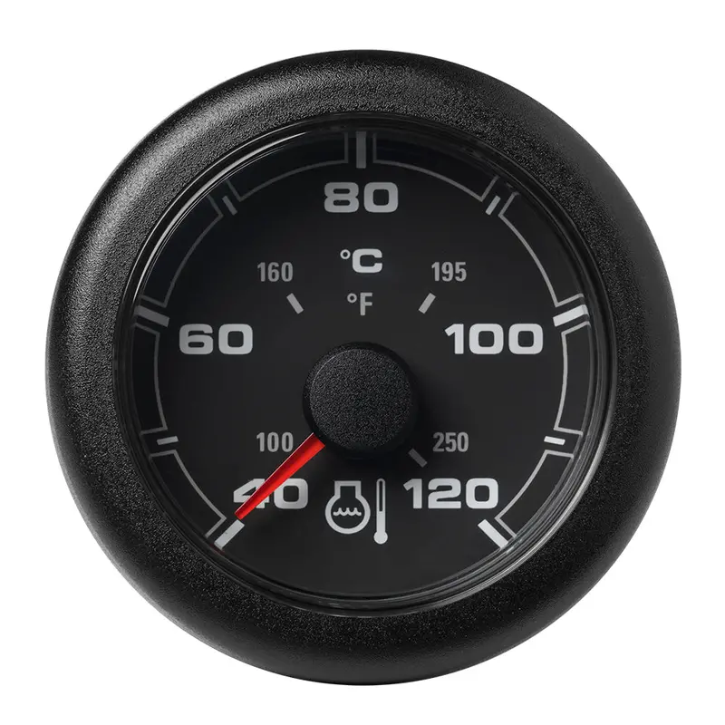 Veratron 52Mm Oceanlink Temperature Gauge – 120°C / 250°F, Black Dial & Bezel 1