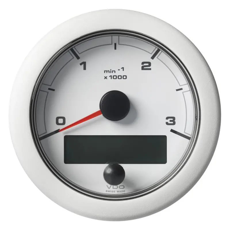 Veratron 85Mm Oceanlink Nmea 2000 Tachometer – 3000 Rpm, White Dial & Bezel 1