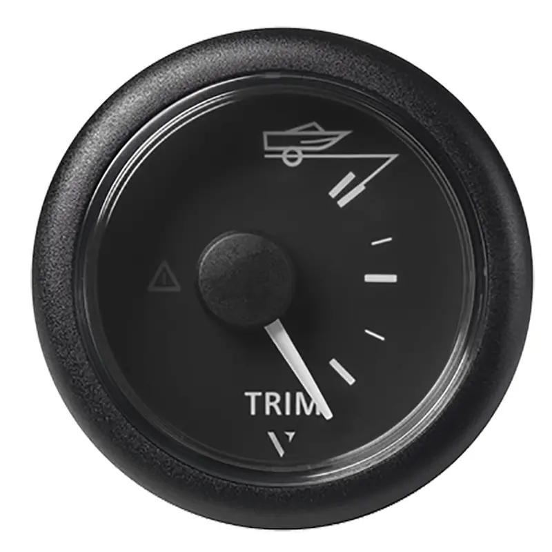 Veratron Viewline 52Mm (2-1/16") Trim Position Indicator – Up/Down Display, Black Dial & Round Bezel [A2C59514180] 1