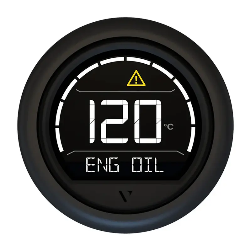 Veratron Vl Digital 52 Gauge With Round Black Bezel – Sleek Marine Dashboard Display [B00205702] 1