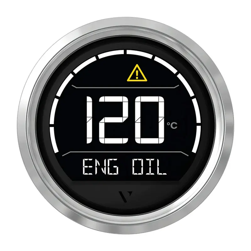 Veratron Vl Digital 52 Gauge With Triangular Chrome Bezel – Precision Marine Instrument [B00205703] 1